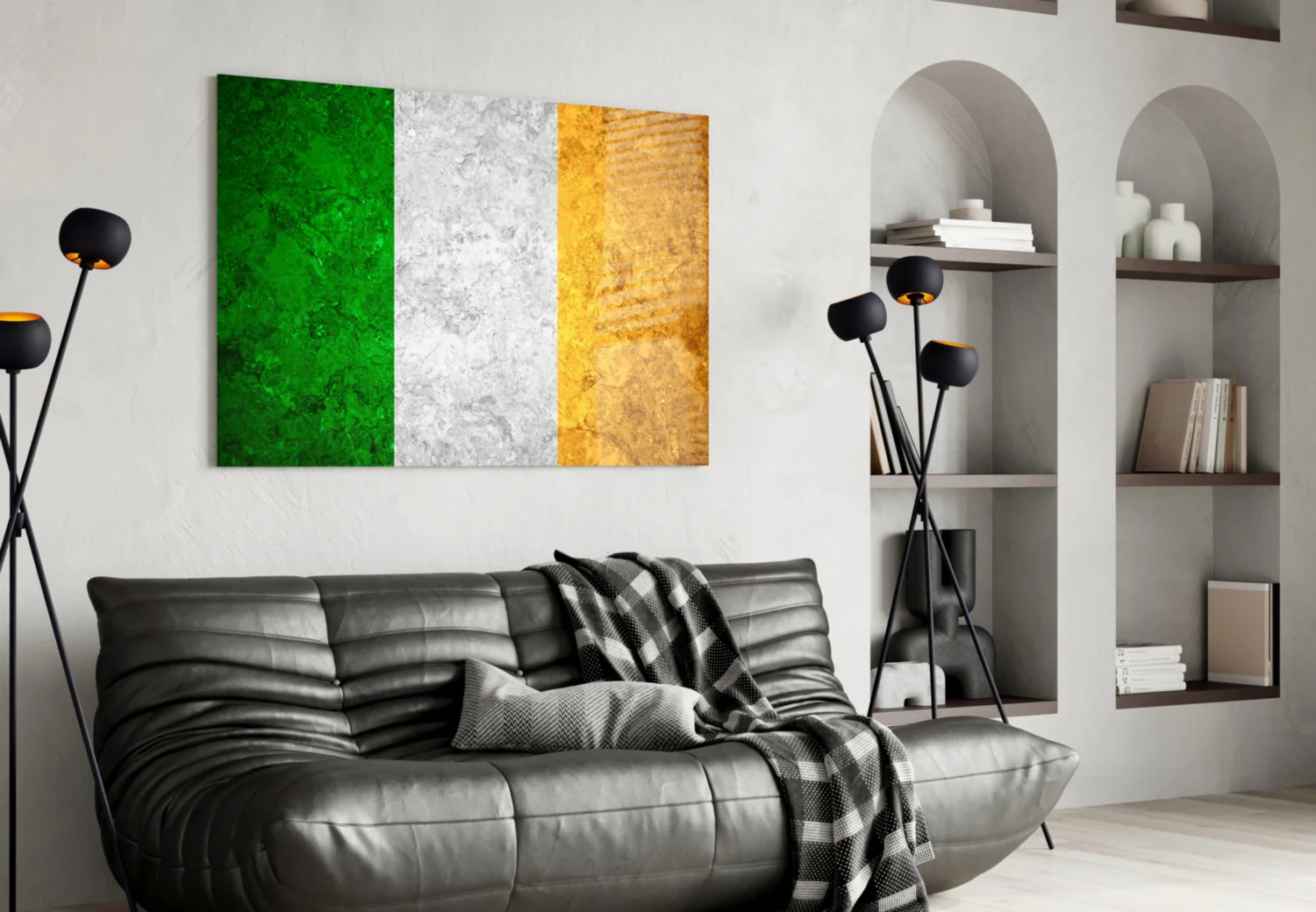 Flag of Ireland Glass Wall Art - Image 4