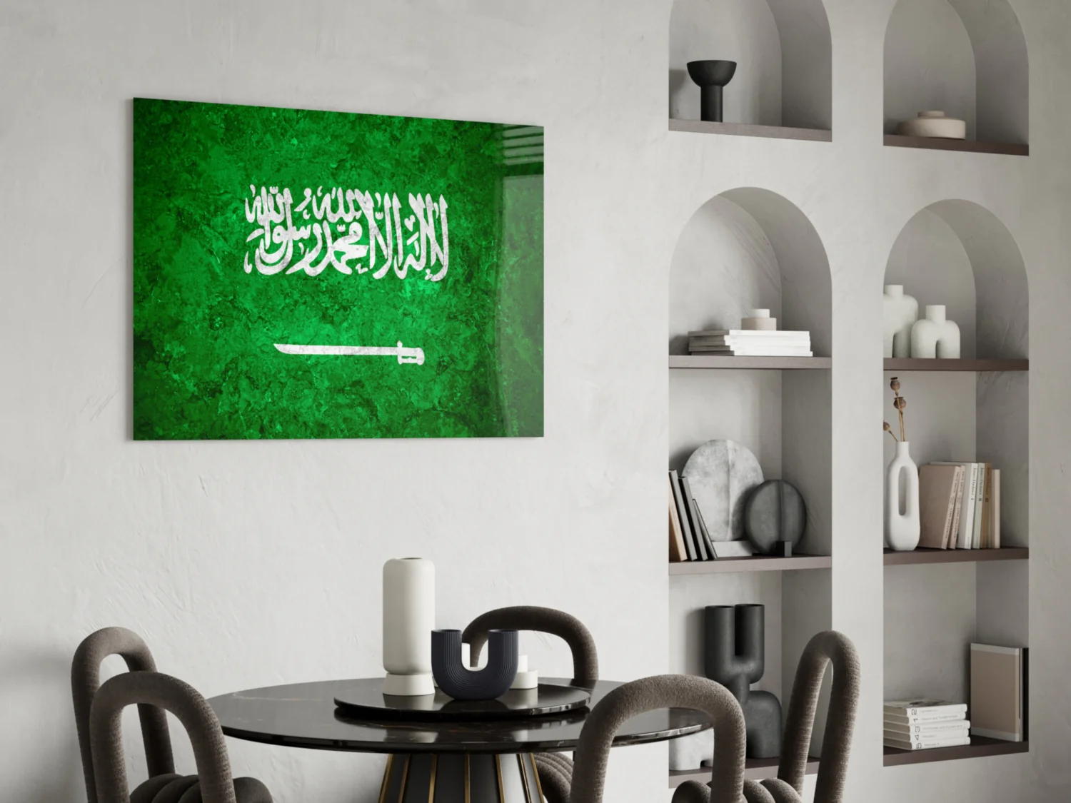 Flag of Saudi Arabia Glass Wall Art - Image 5