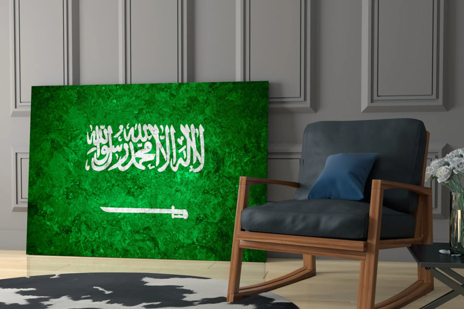 Flag of Saudi Arabia Glass Wall Art - Image 6