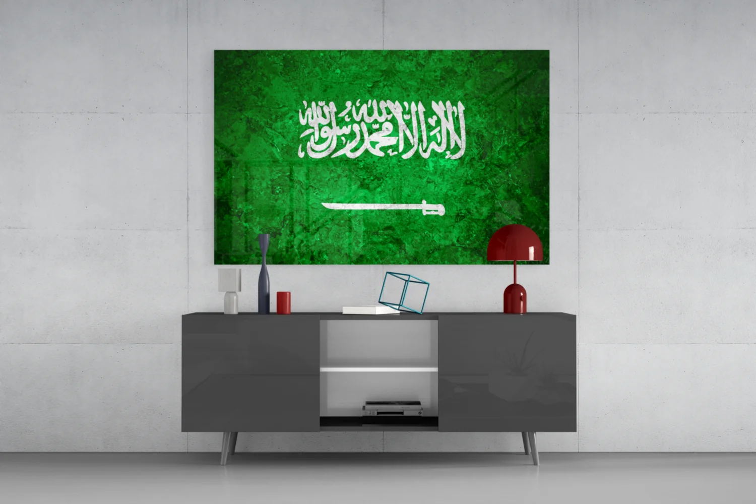 Flag of Saudi Arabia Glass Wall Art - Image 8