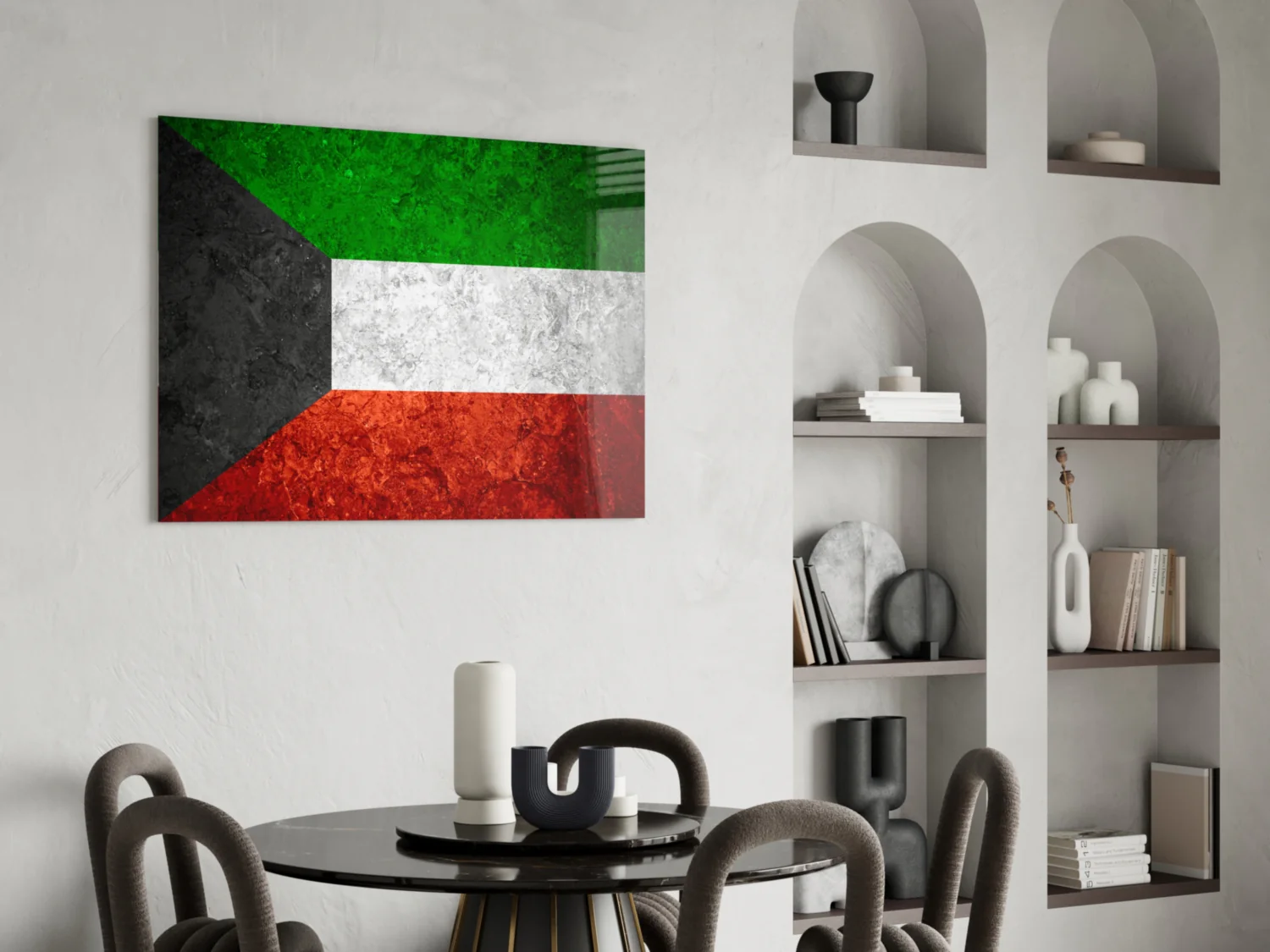 Flag of Kuwait Glass Wall Art - Image 5