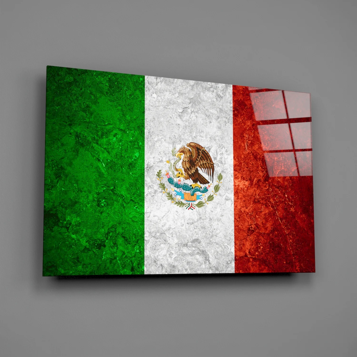 Flag of Mexico Glass Wall Art - Image 2