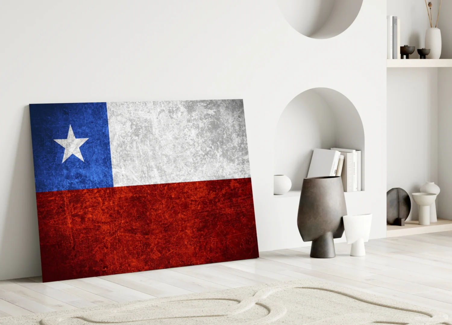 Flag of Chile Glass Wall Art - Image 3
