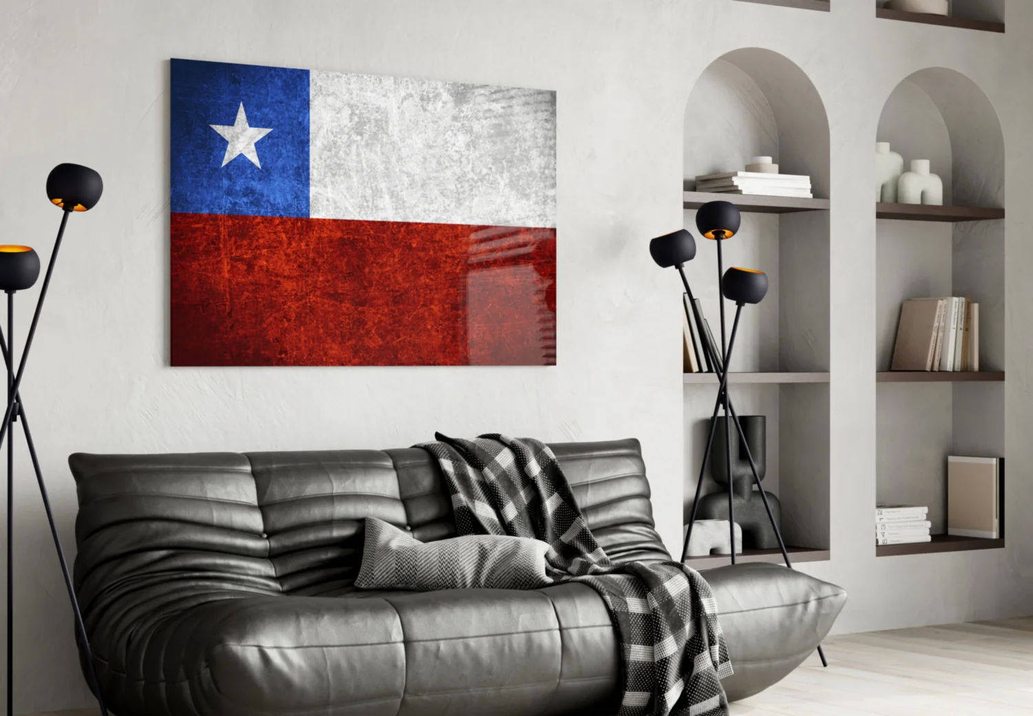 Flag of Chile Glass Wall Art - Image 4