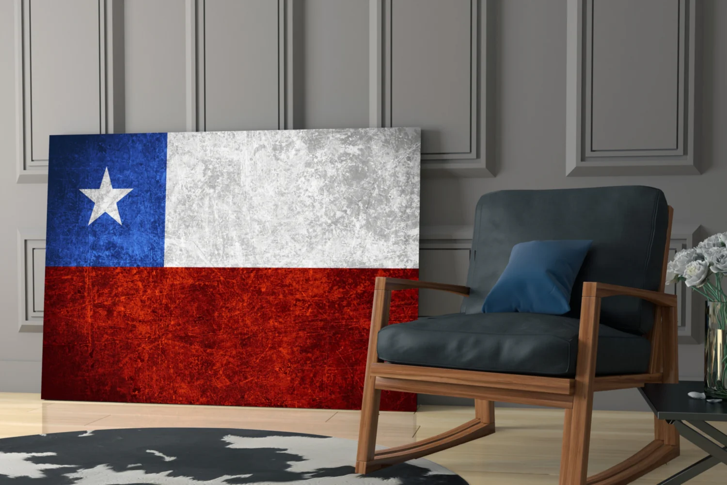 Flag of Chile Glass Wall Art - Image 6
