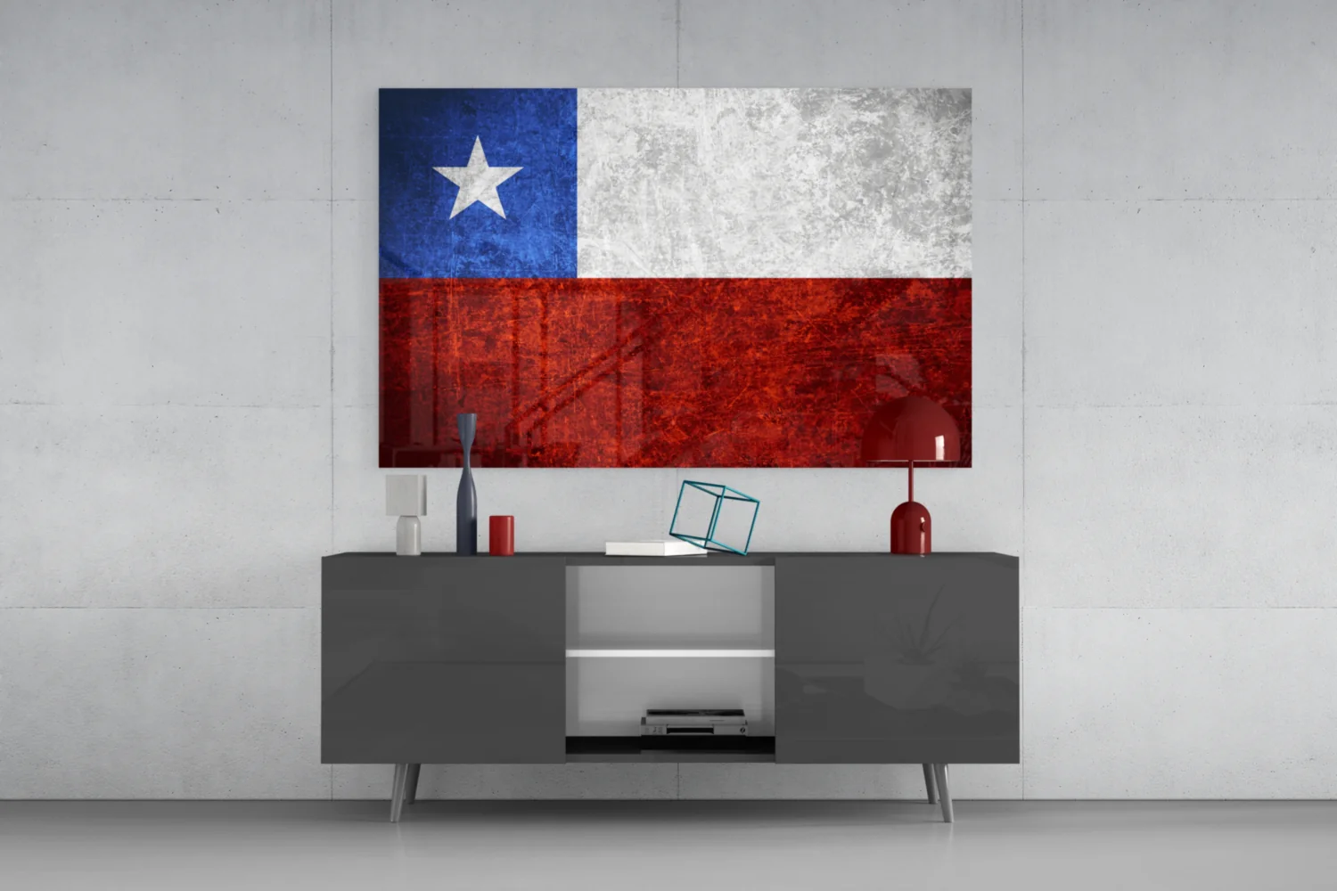 Flag of Chile Glass Wall Art - Image 8