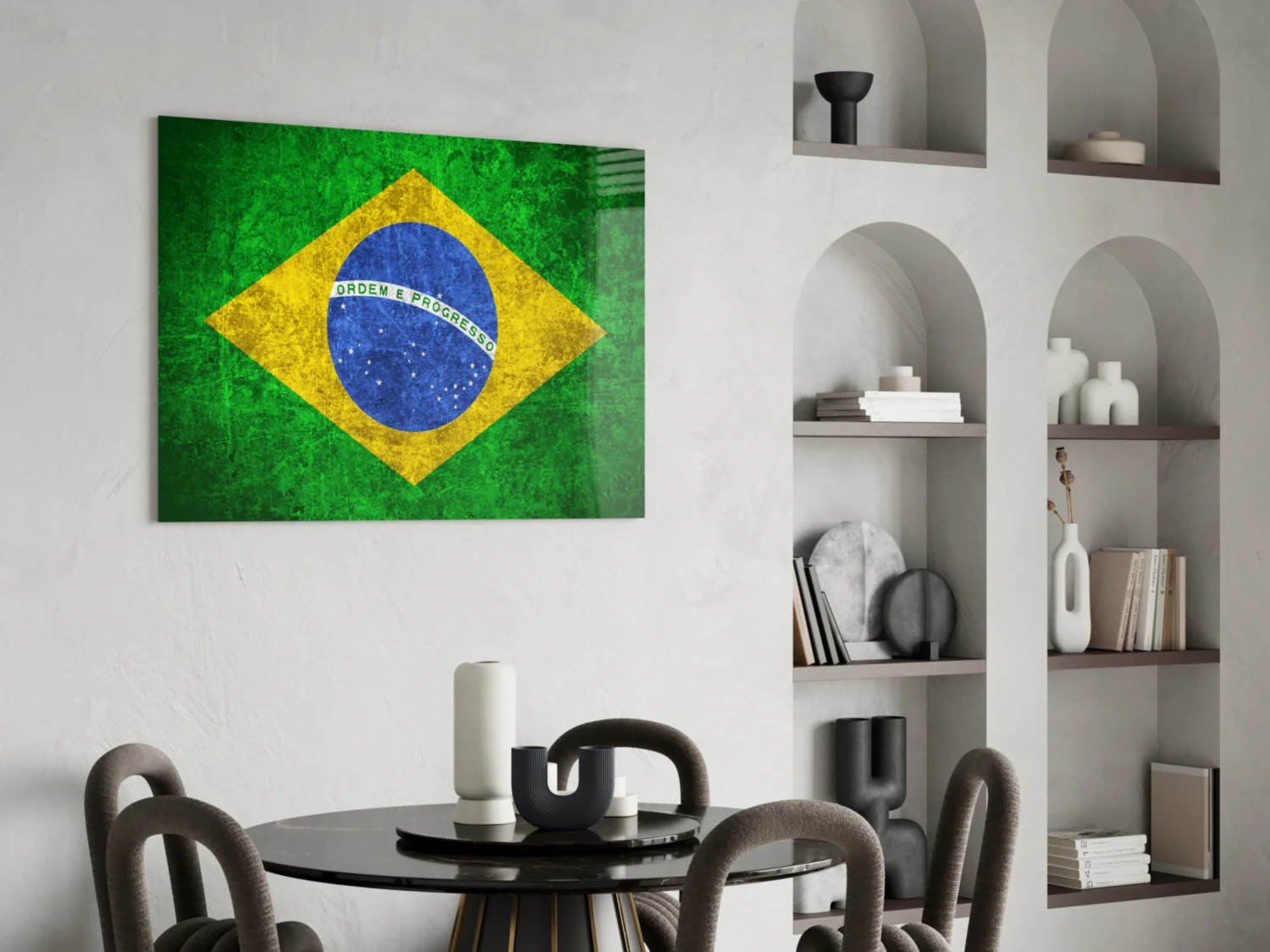 Flag of Brasil Glass Wall Art - Image 5