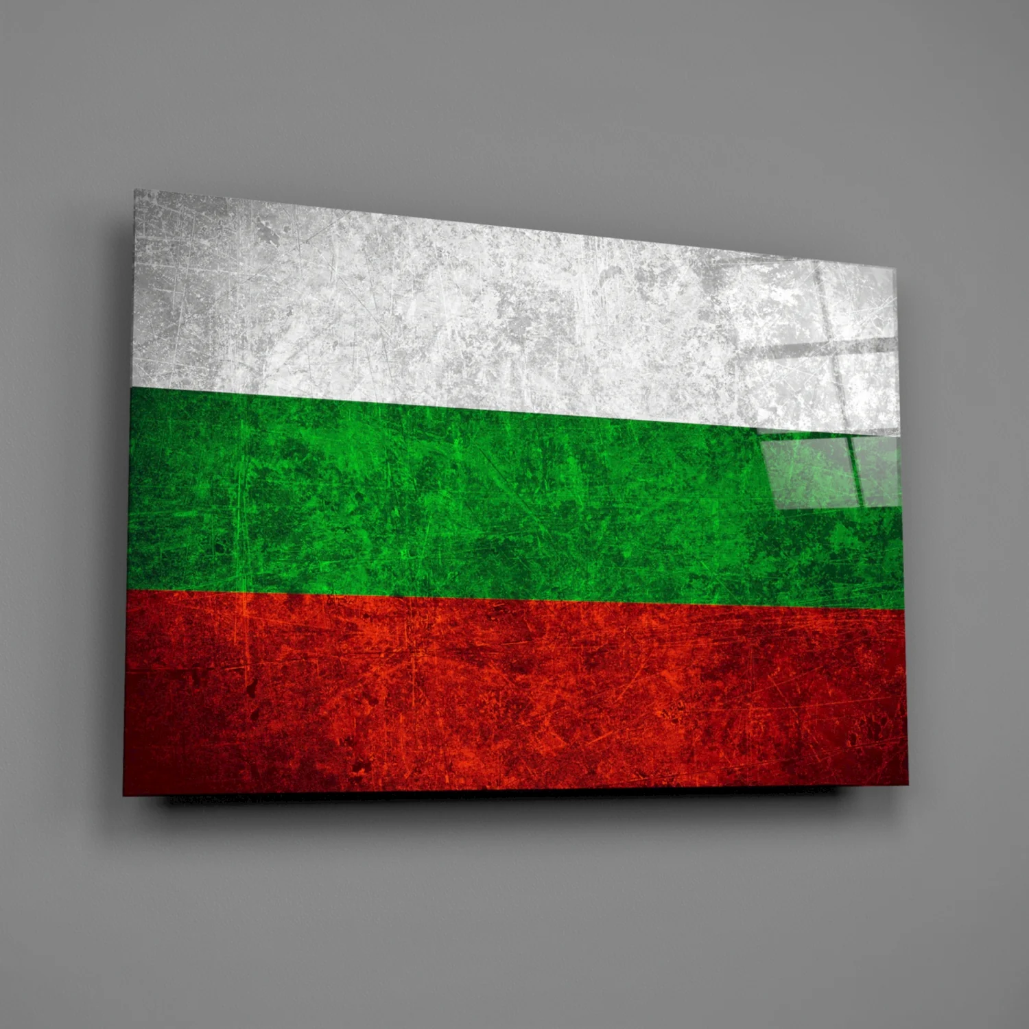 Flag of Bulgaria Glass Wall Art - Image 2