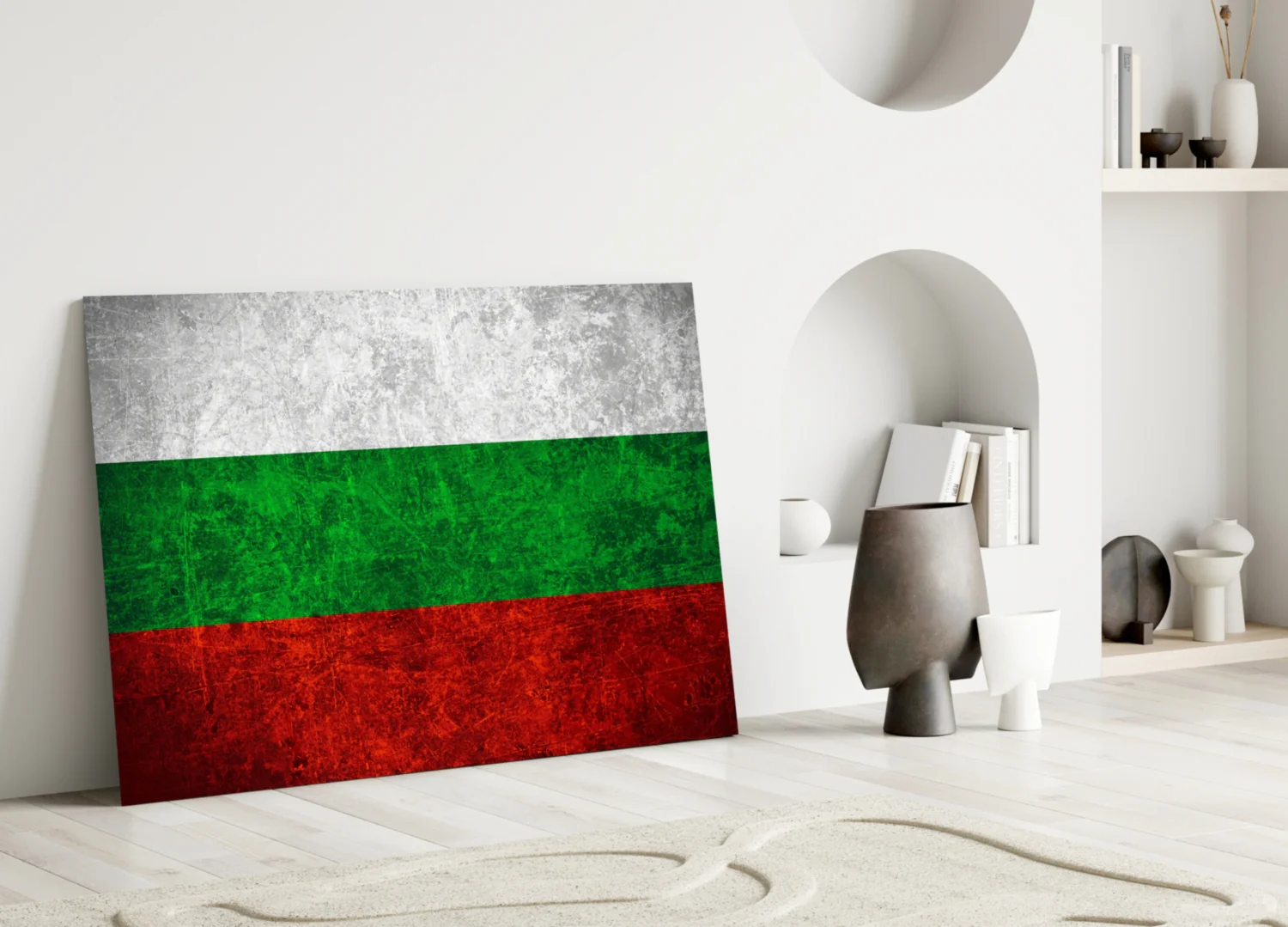 Flag of Bulgaria Glass Wall Art - Image 3