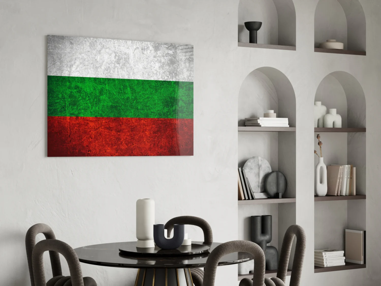 Flag of Bulgaria Glass Wall Art - Image 5