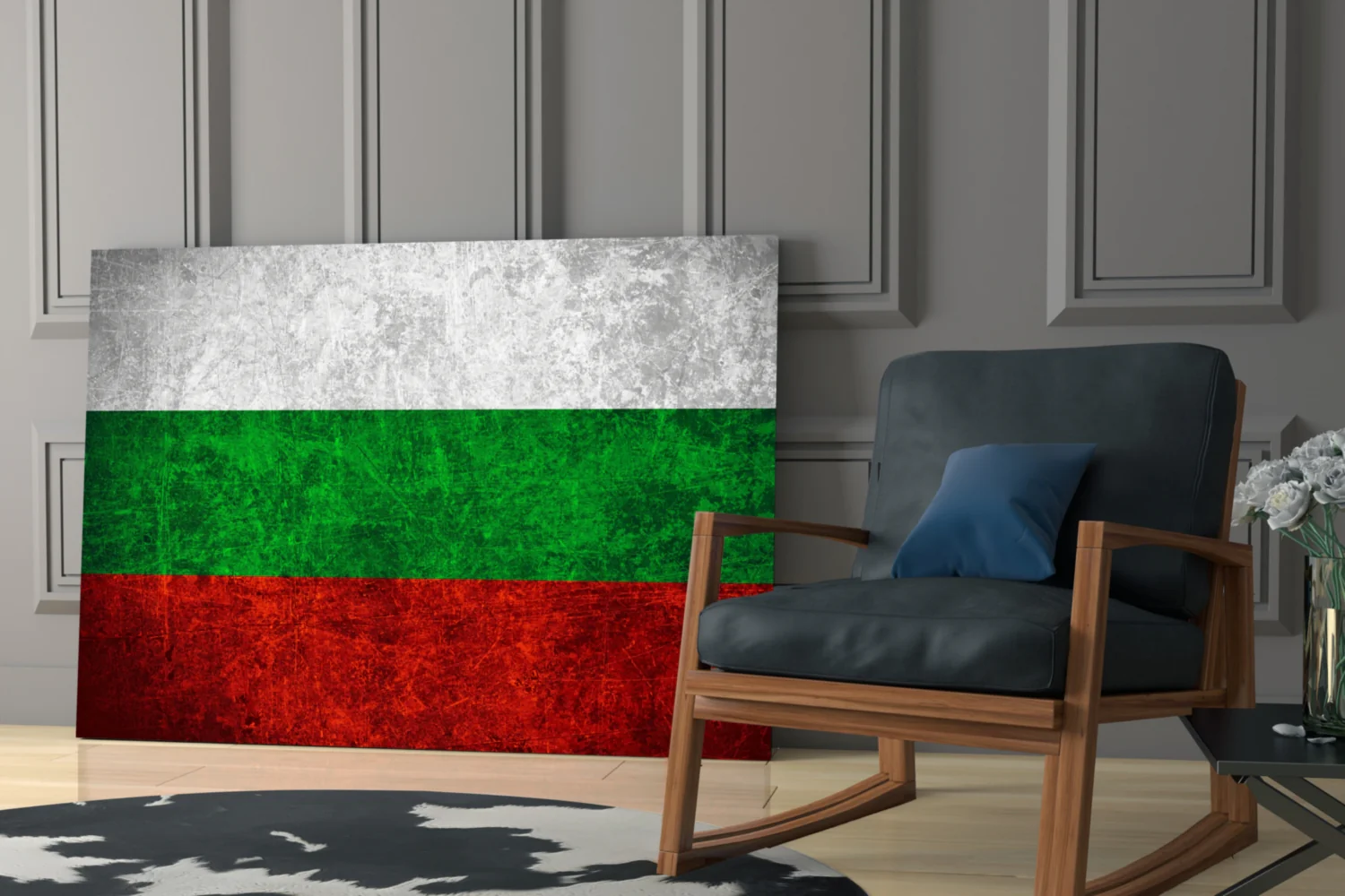 Flag of Bulgaria Glass Wall Art - Image 6