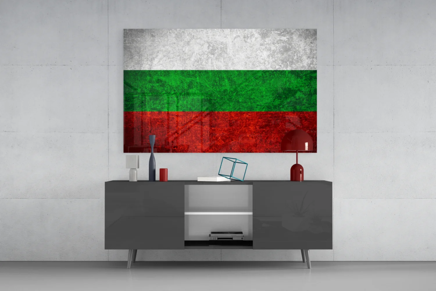 Flag of Bulgaria Glass Wall Art - Image 8