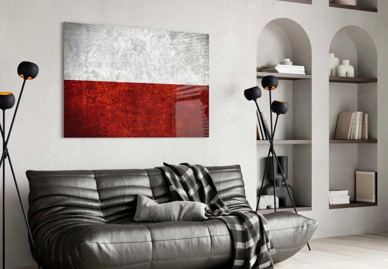 Flag of Poland Glass Wall Art - Image 4