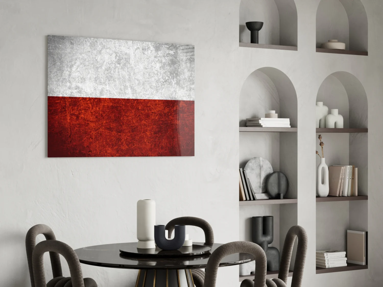 Flag of Poland Glass Wall Art - Image 5