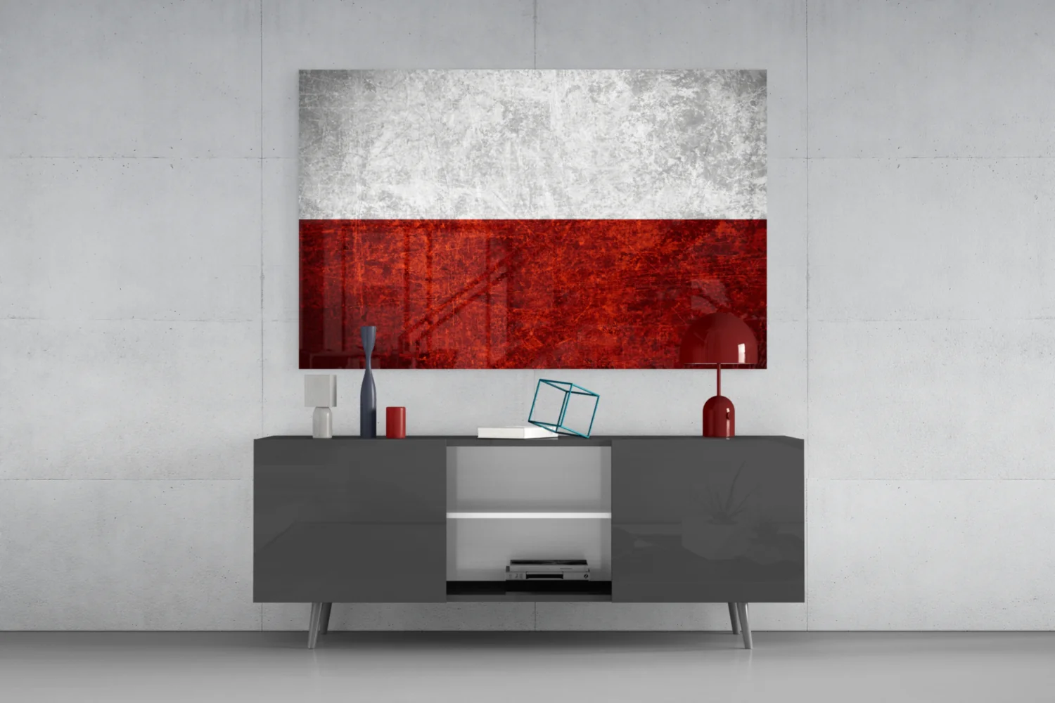 Flag of Poland Glass Wall Art - Image 8