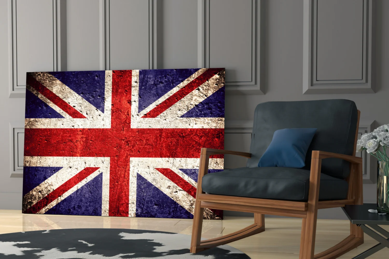 Flag of United Kingdom Glass Wall Art - Image 6