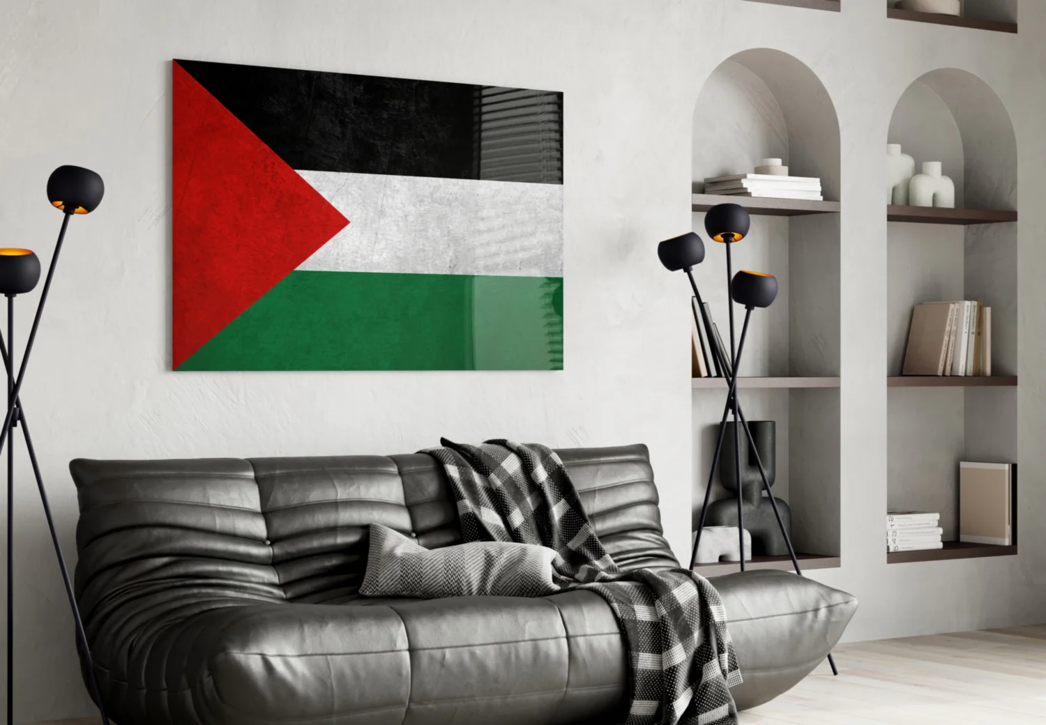 Flag of Palestina Glass Wall Art - Image 4