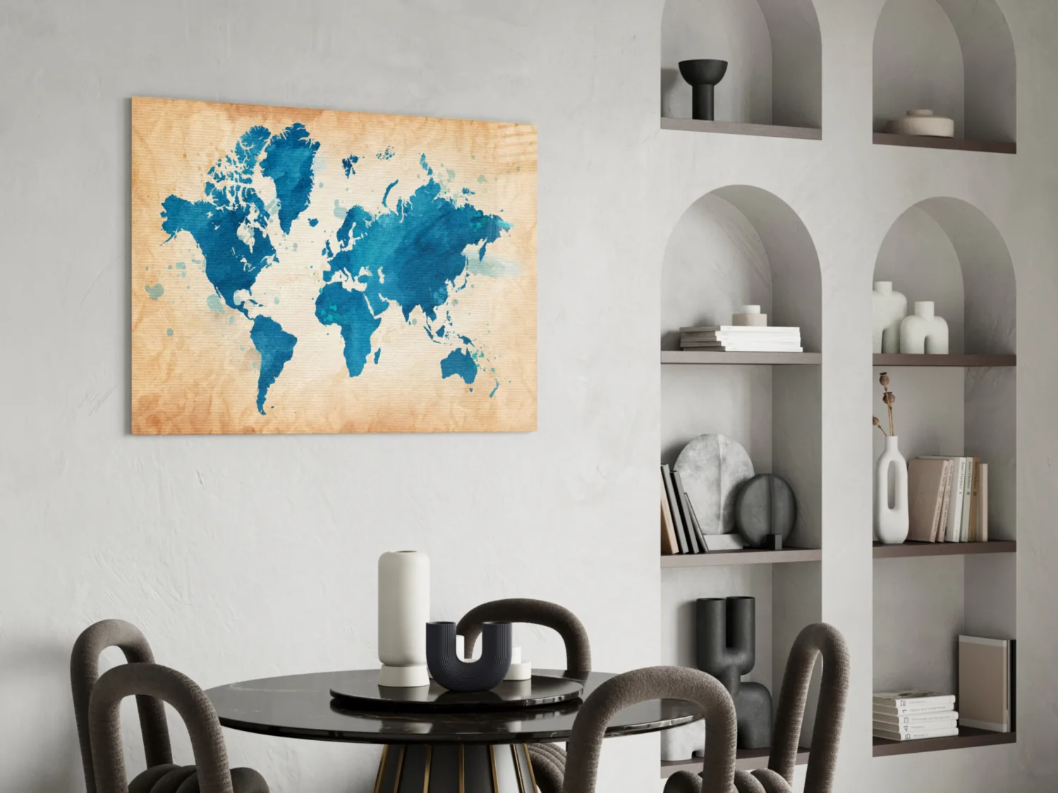 World Map Glass Wall Art - Image 5
