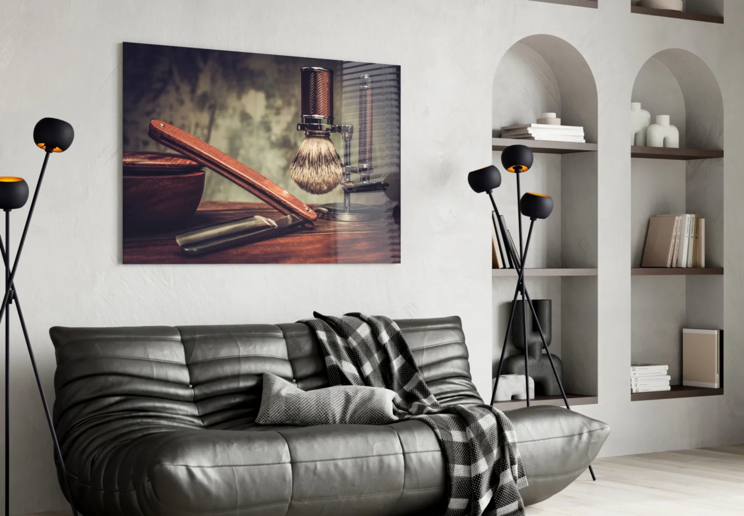 Vintage Shave Glass Wall Art - Image 4