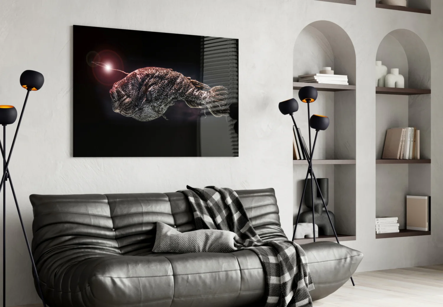 Deepsea Fish Glass Wall Art - Image 4