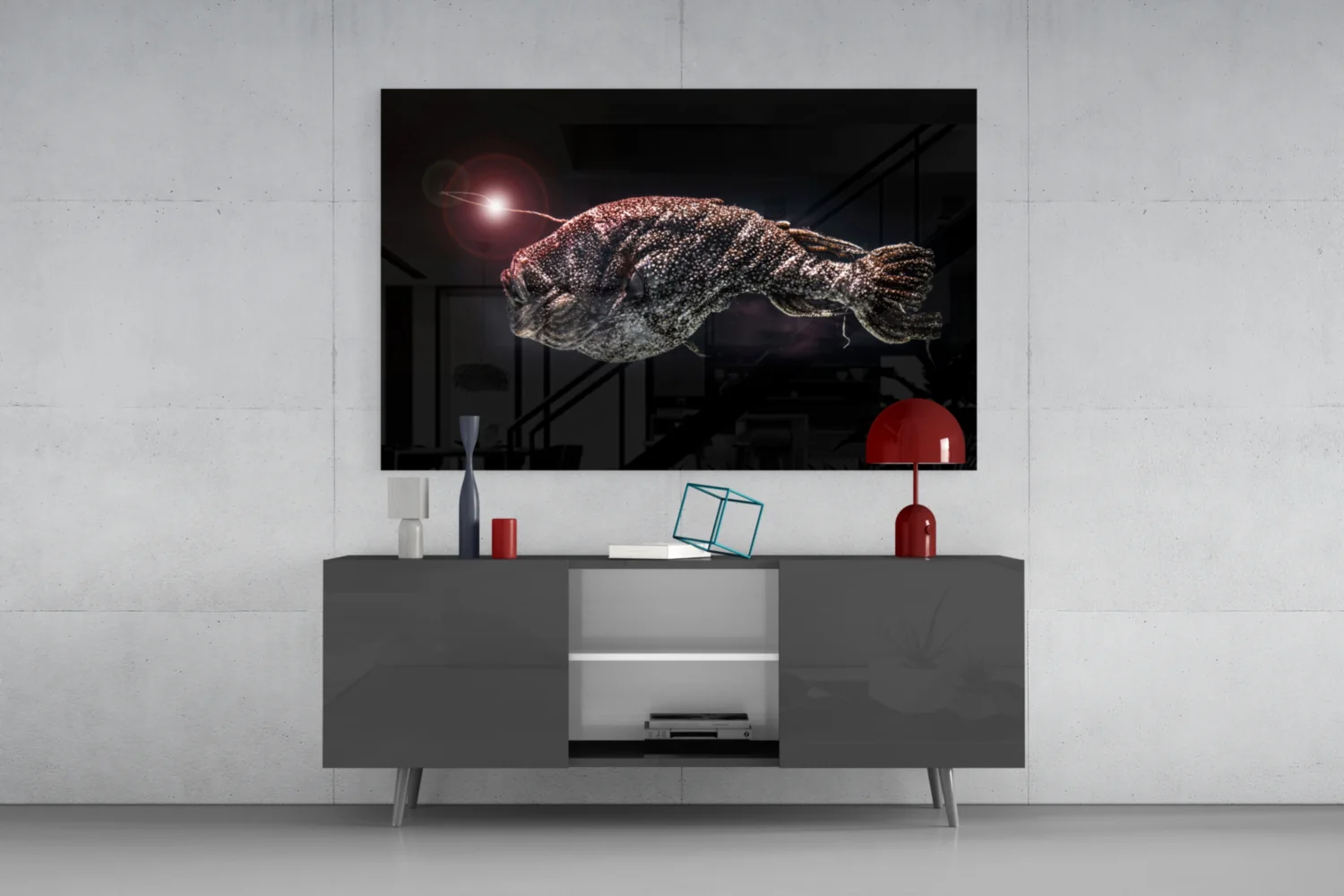 Deepsea Fish Glass Wall Art - Image 8
