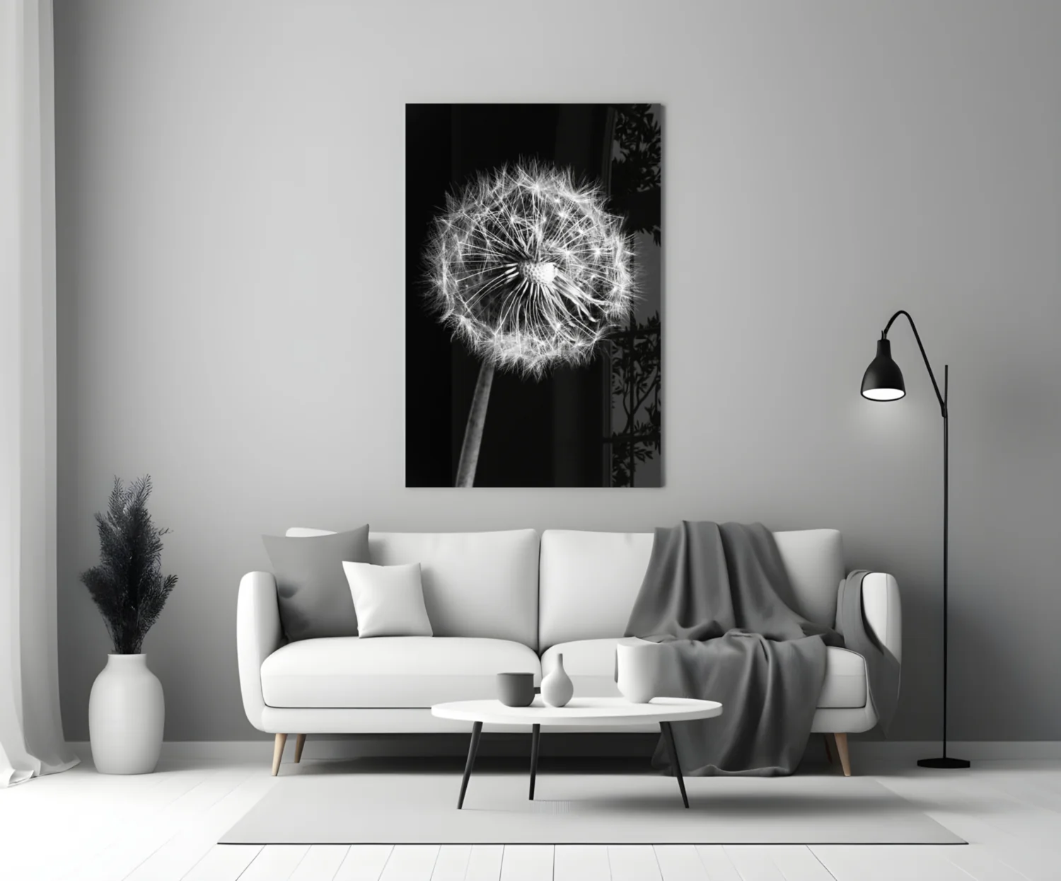 Dandelion Glass Wall Art - Image 3