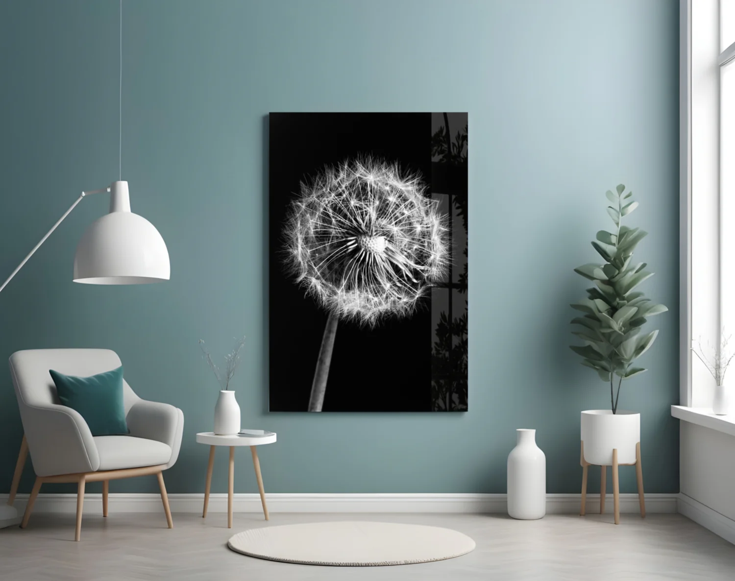 Dandelion Glass Wall Art - Image 4