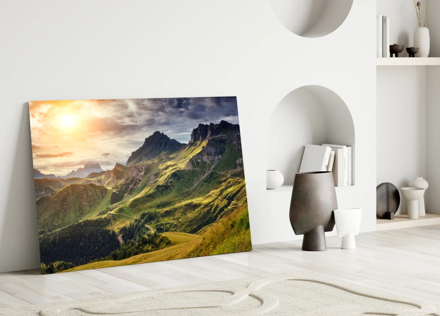 Mountain View Glass Wall Art - Image 3