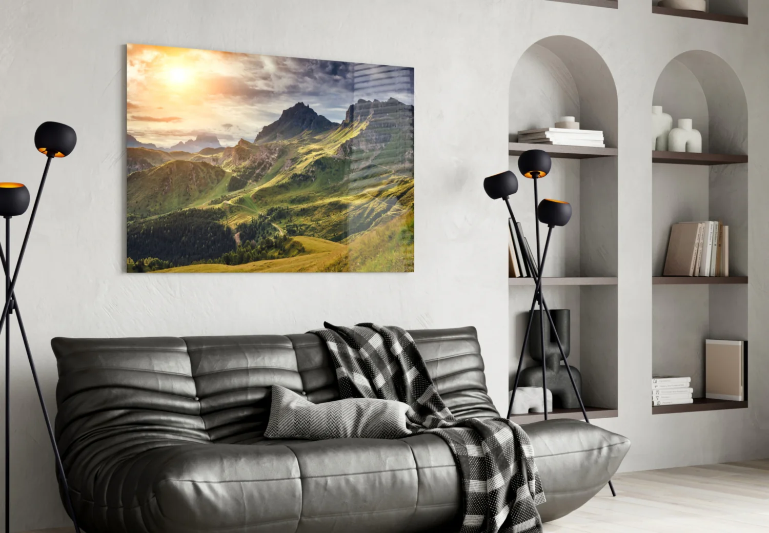 Mountain View Glass Wall Art - Image 4