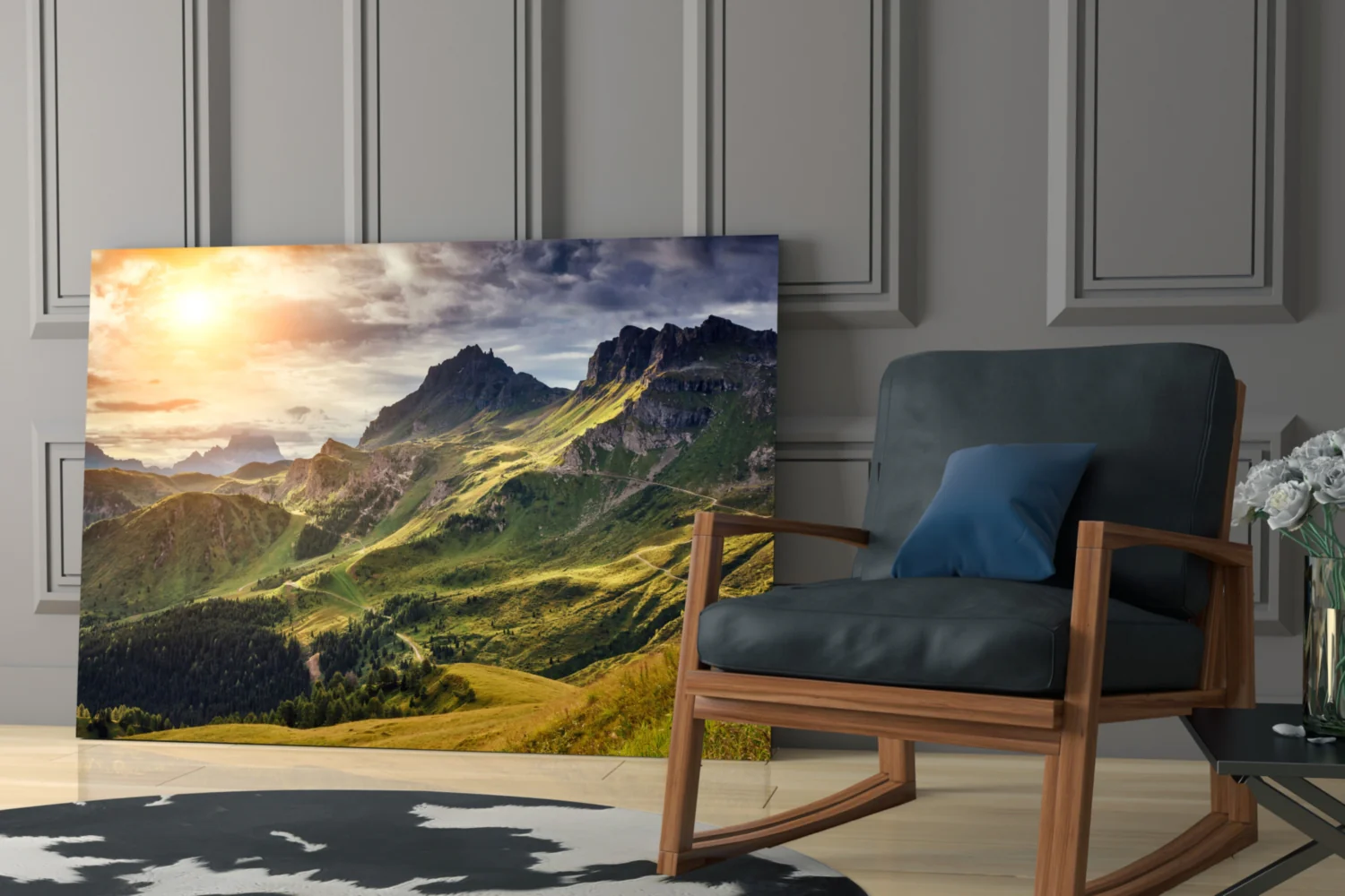 Mountain View Glass Wall Art - Image 6