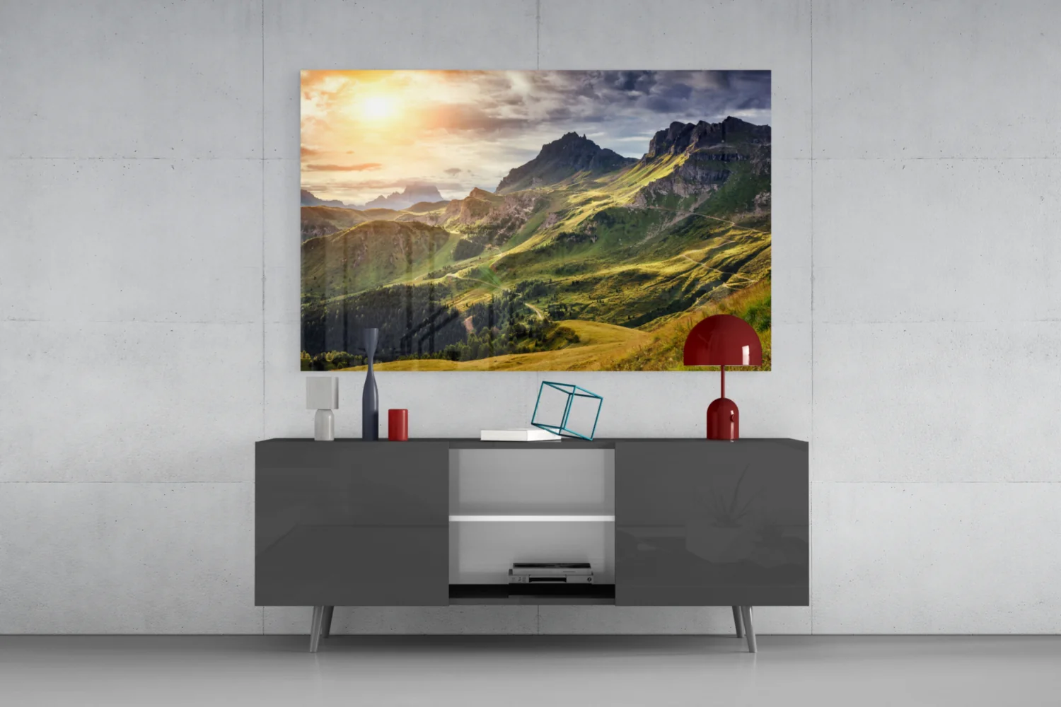 Mountain View Glass Wall Art - Image 8