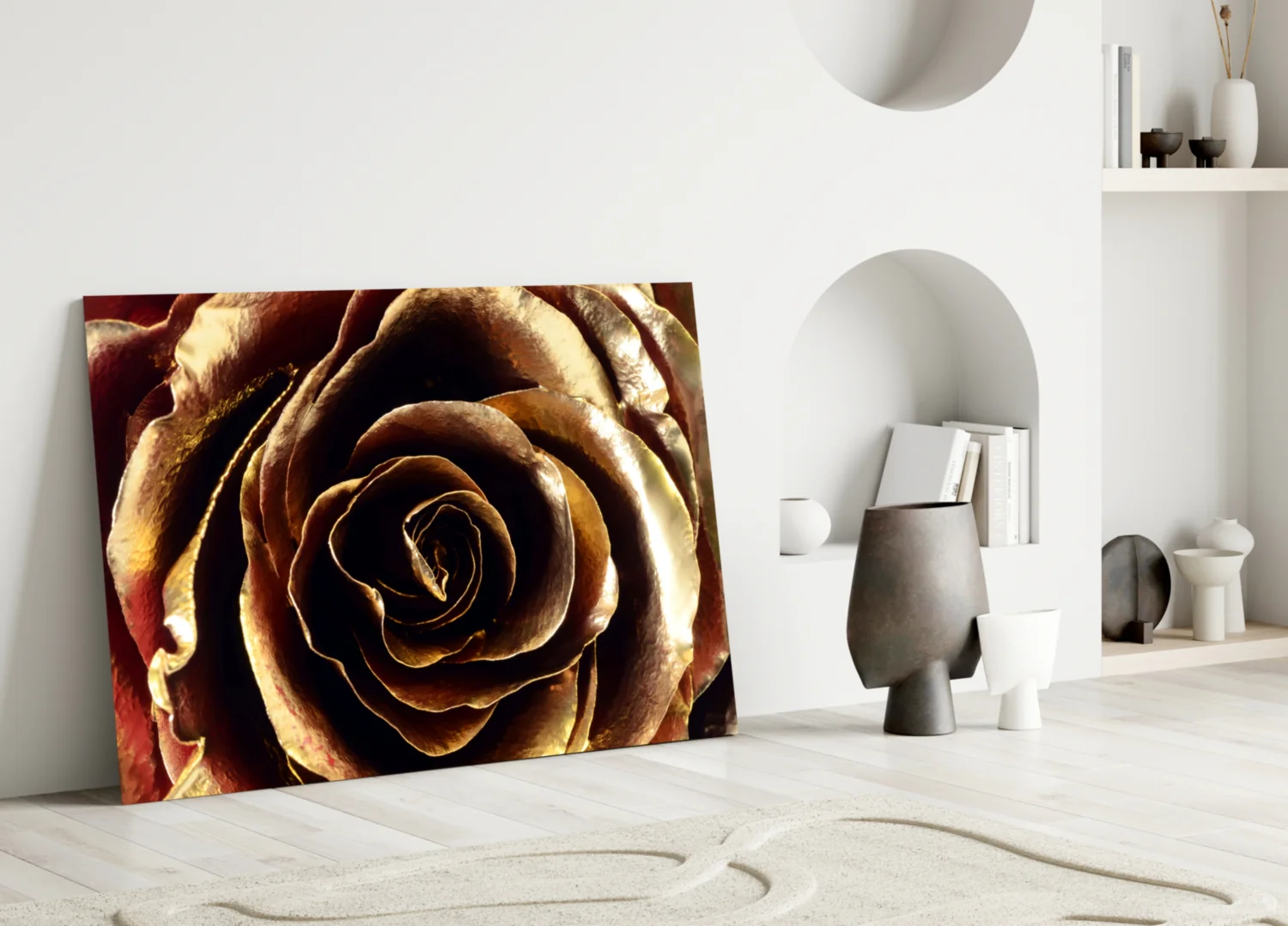 Rose Glass Wall Art - Image 3