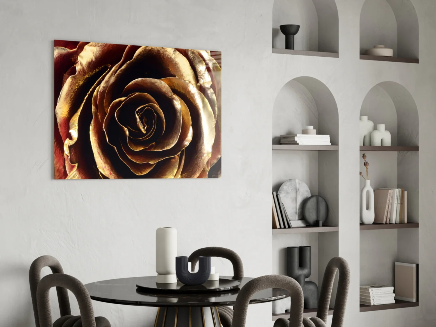 Rose Glass Wall Art - Image 5