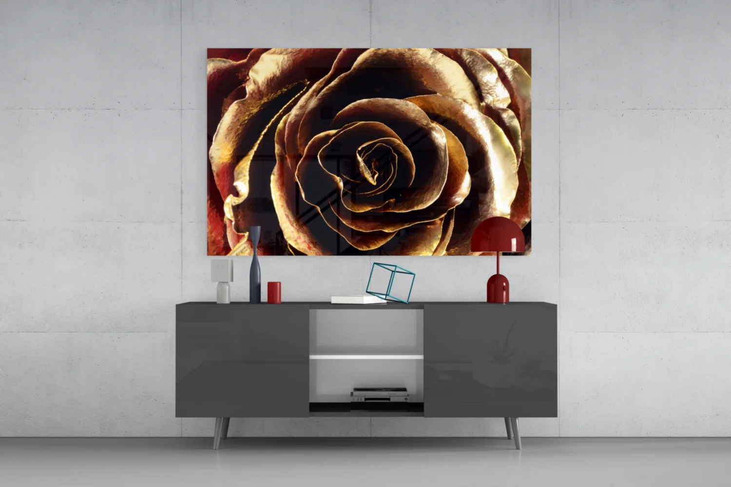 Rose Glass Wall Art - Image 8