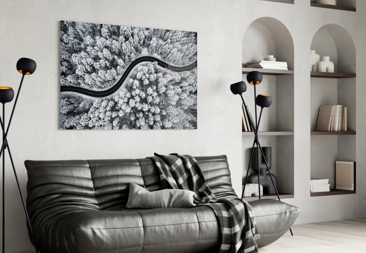 Forest Landscape Glass Wall Art - Image 4