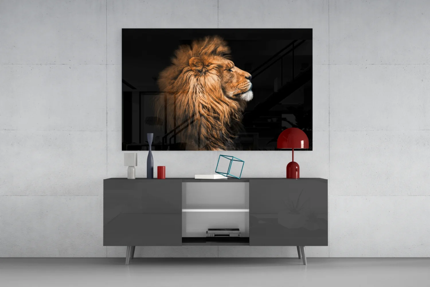 Lion Glass Wall Art - Image 8