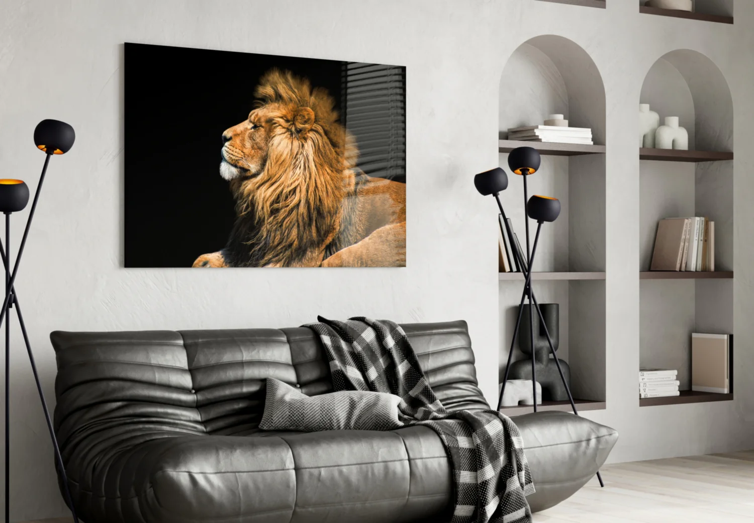 Lion Glass Wall Art - Image 4