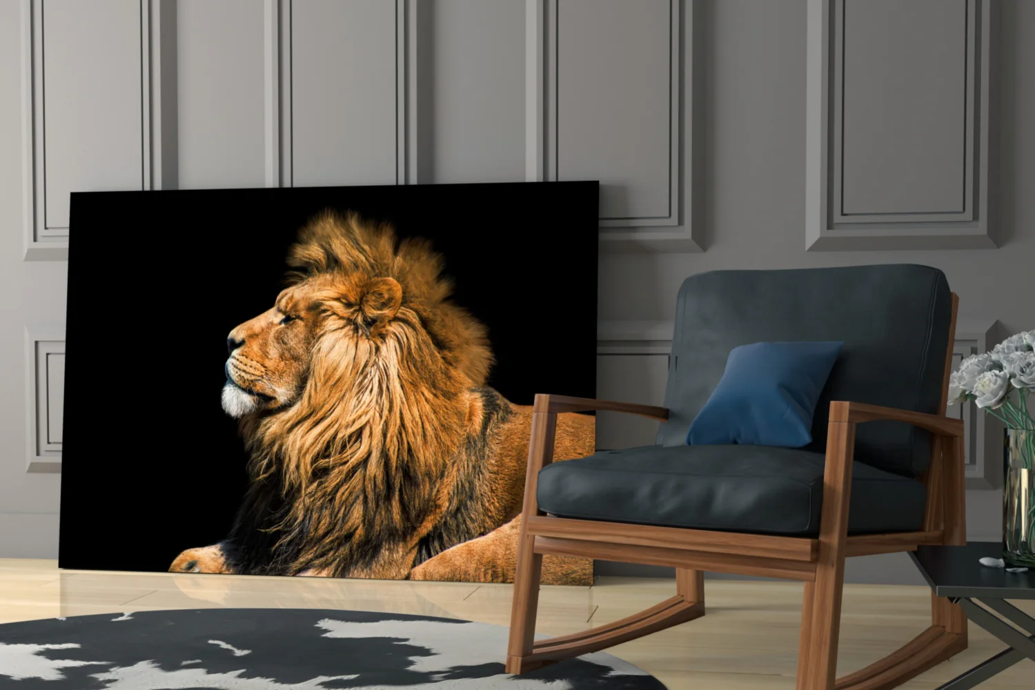 Lion Glass Wall Art - Image 6