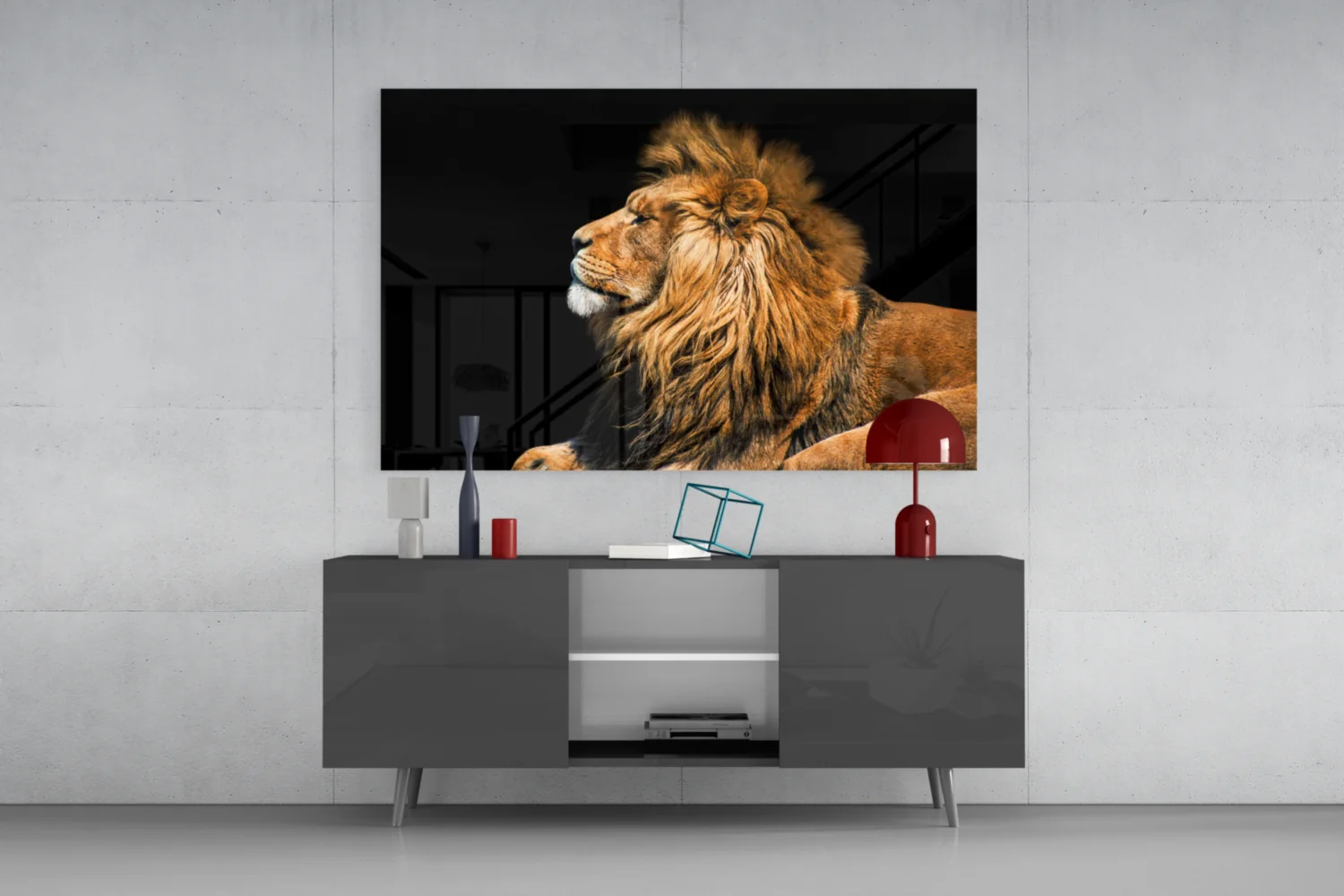 Lion Glass Wall Art - Image 8
