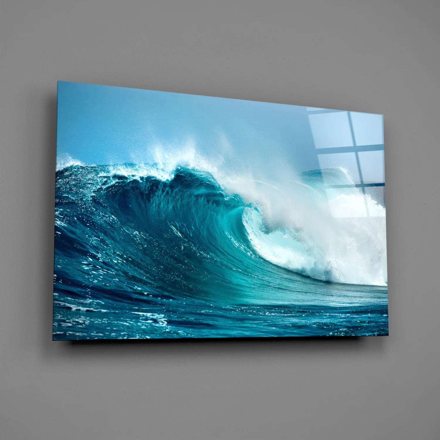 Waves Glass Wall Art - Image 2