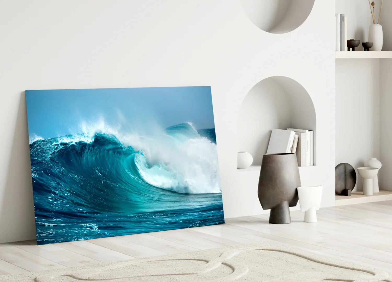 Waves Glass Wall Art - Image 3