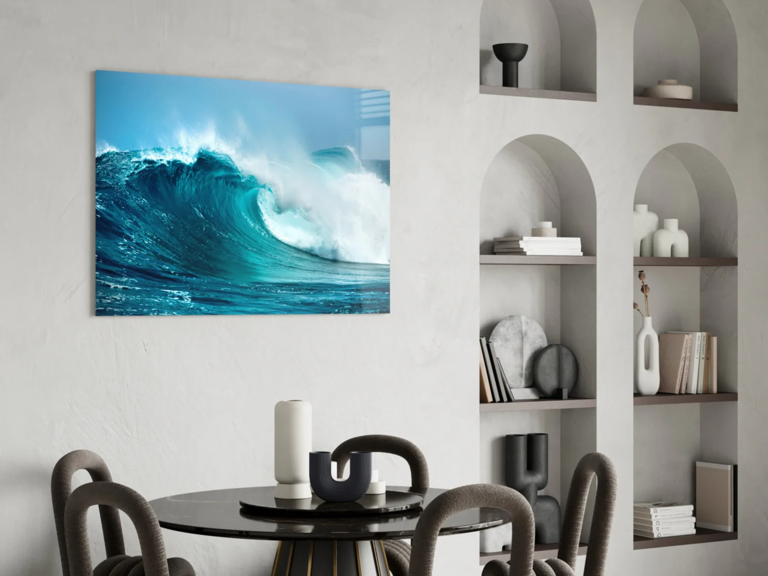 Waves Glass Wall Art - Image 5