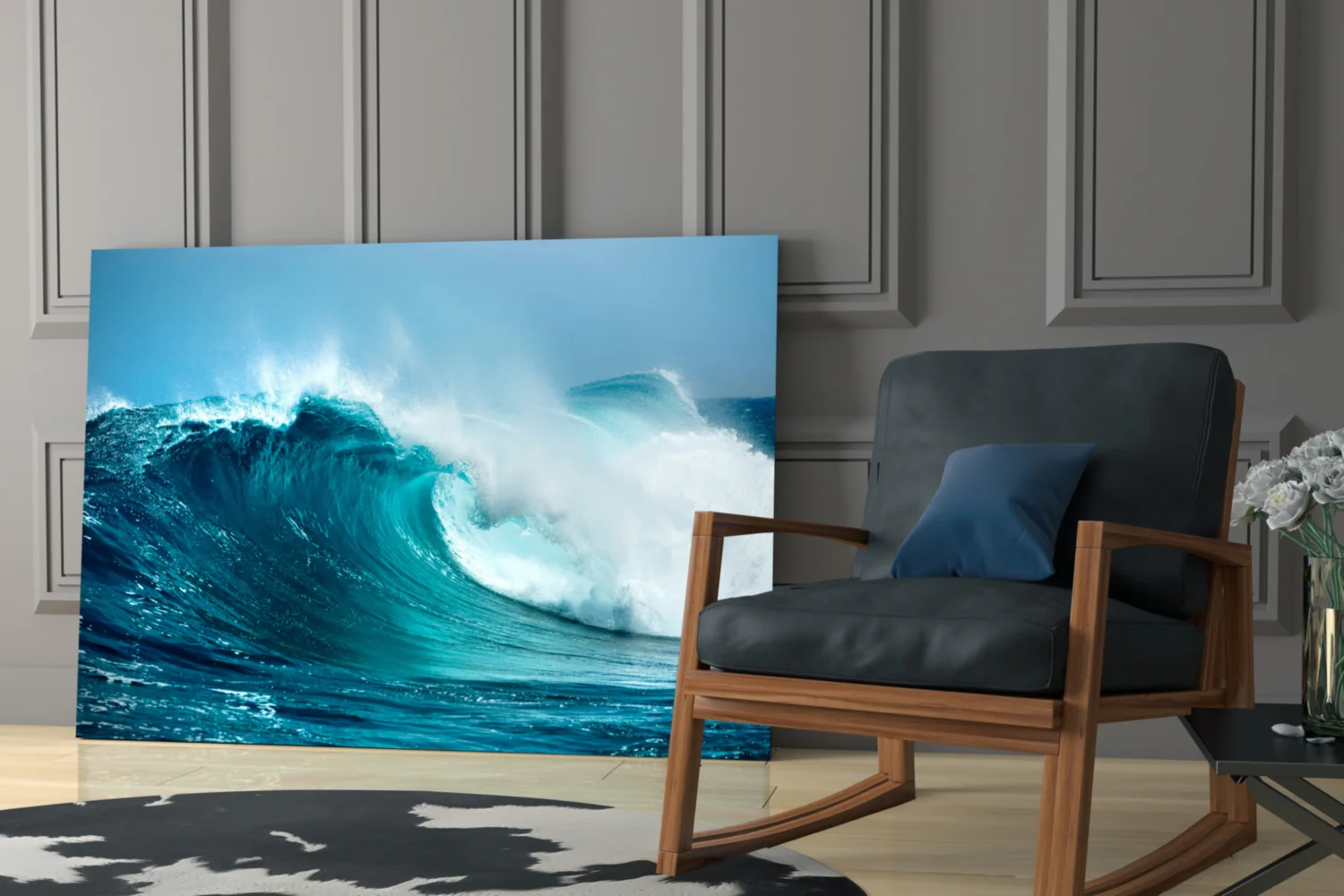 Waves Glass Wall Art - Image 6