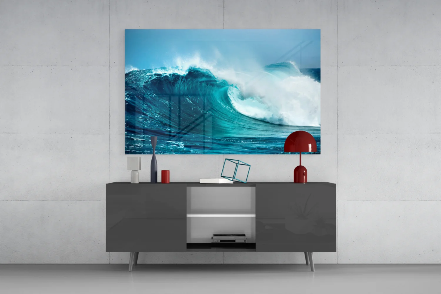 Waves Glass Wall Art - Image 8
