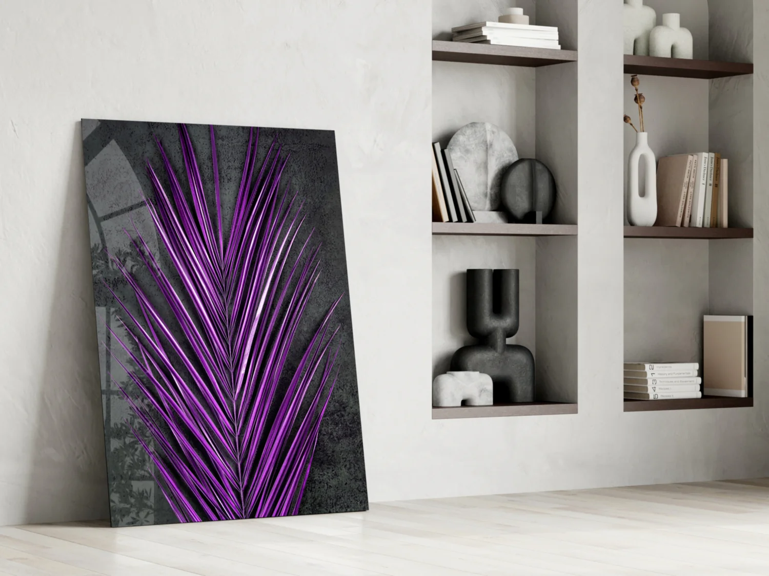 Areca Bunch Glass Wall Art - Image 6