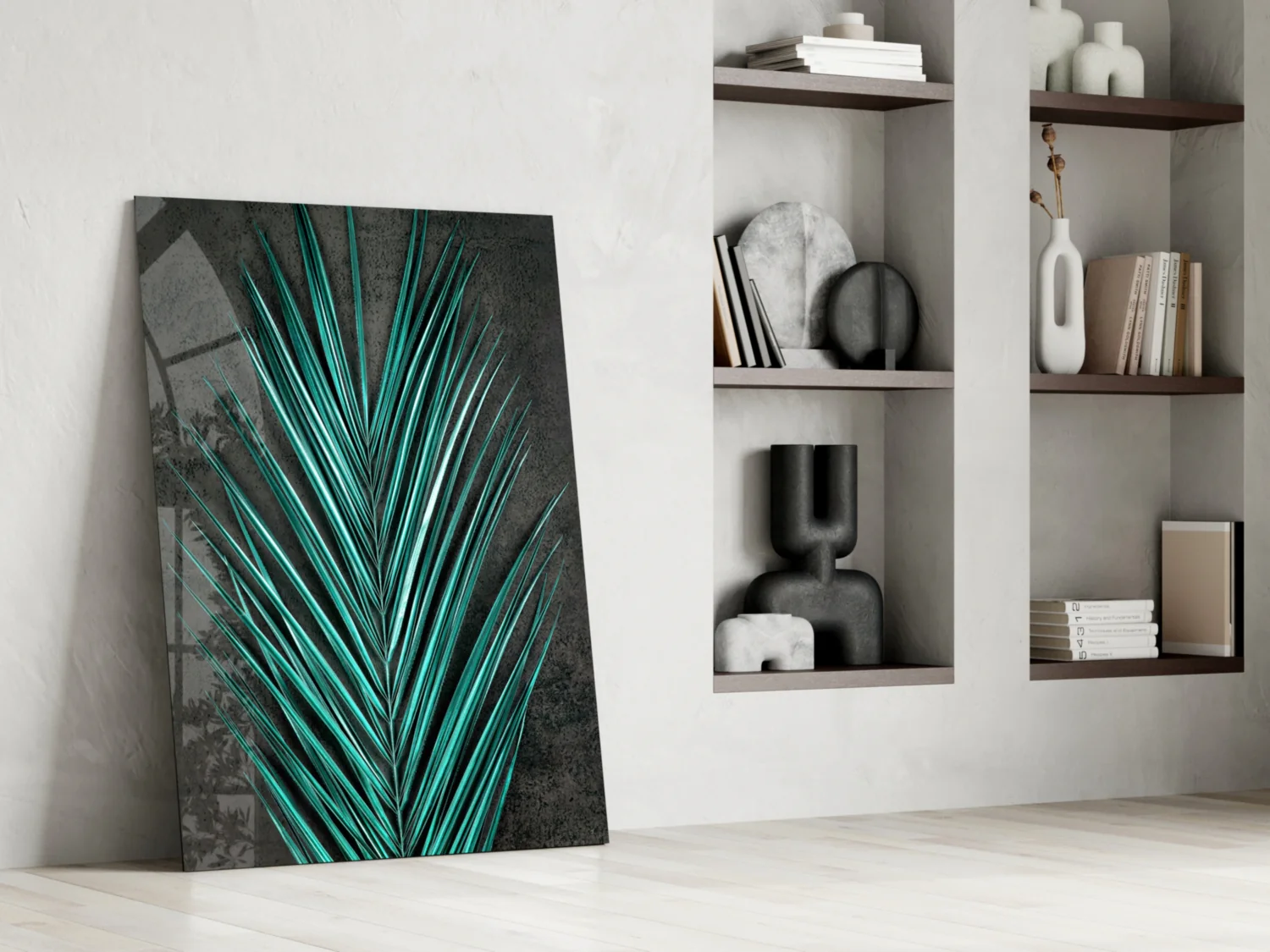 Areca Bunch Glass Wall Art - Image 6