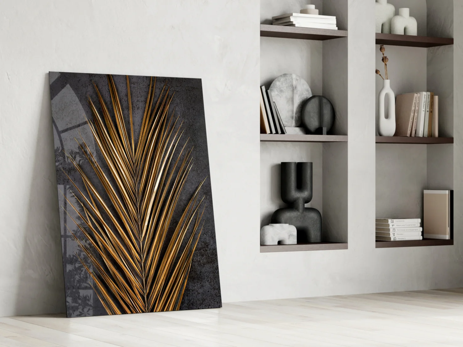 Areca Bunch Glass Wall Art - Image 6