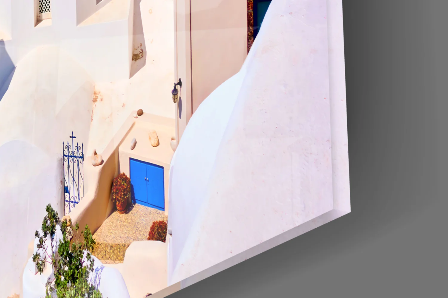 Santorini Glass Wall Art - Image 7