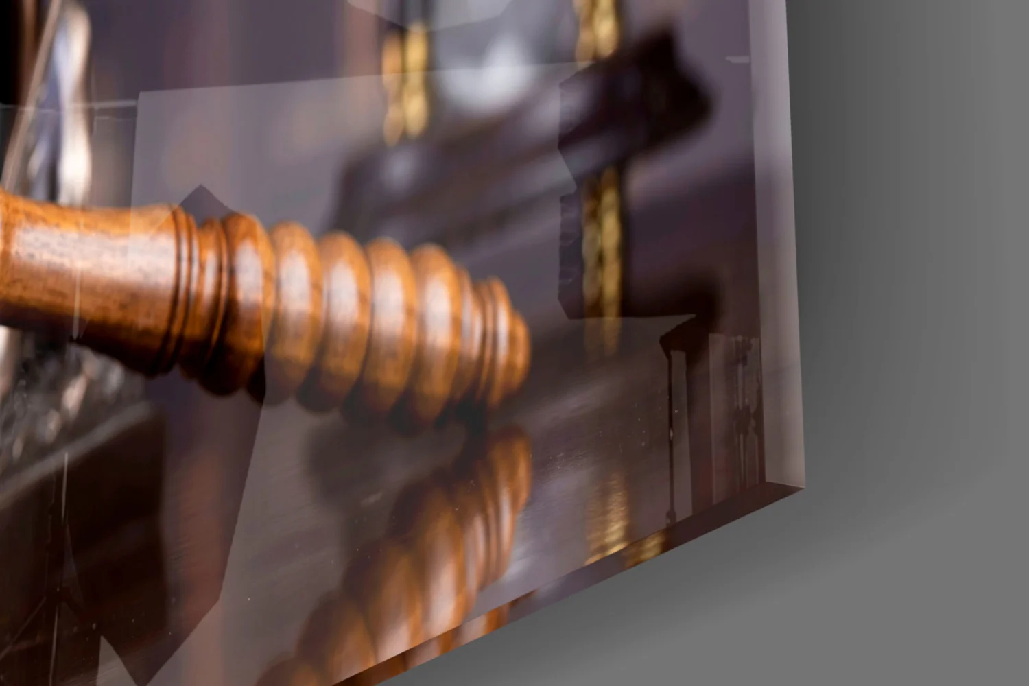 Gavel Of Justice Glass Wall Art - Image 7