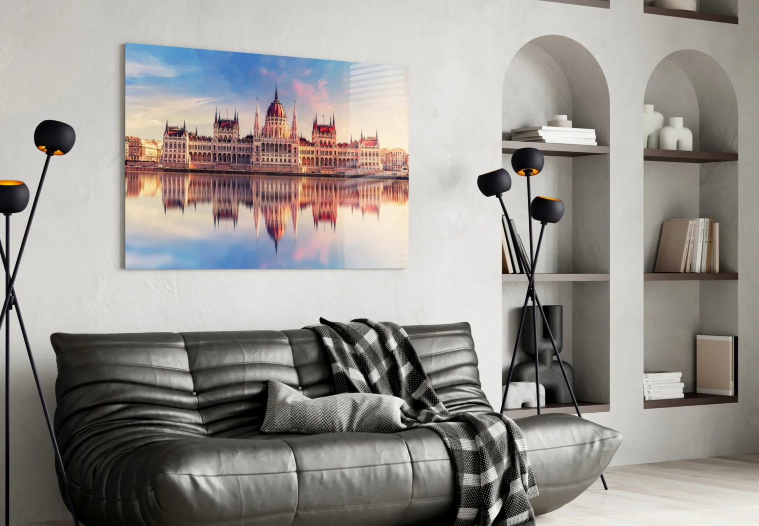 Hungarian Parliament Building Glass Wall Art - Image 4
